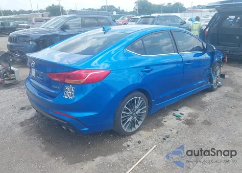 2018 Hyundai Elantra Sport z USA, uszkodzony, nr VIN KMHD04LB2JU540915
